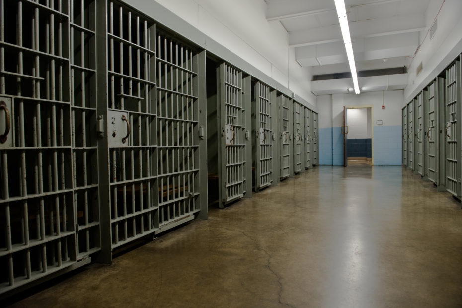 A cell block at a prison